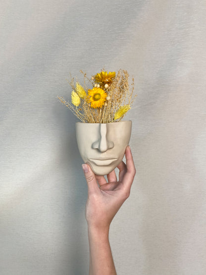 Vase Mural Visage