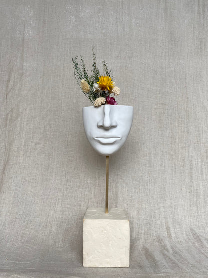 Vase Mural Visage